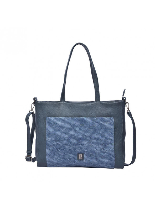 Tote Mujer G809 POLLINI azul