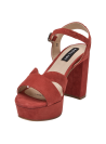 Sandalia Mujer I168 POLLINI rojo